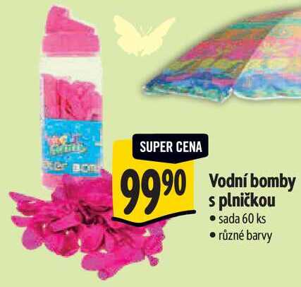 Vodní bomby s plničkou 