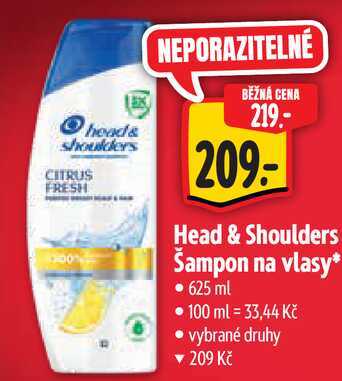 Head & Shoulders Šampon na vlasy, 625 ml