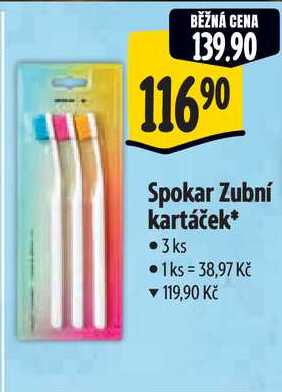 Spokar Zubní kartáček, 3 ks