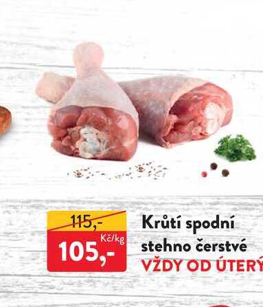 Krůtí spodní stehno čerstvé 1kg 