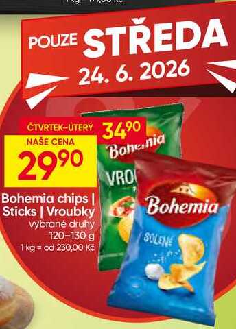 Bohemia chips 120-130 g