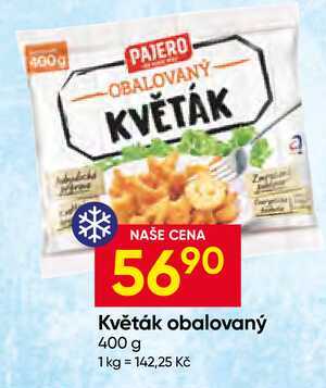 Pajero Květák obalovaný 400 g