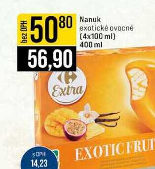 Nanuk exotické ovocné (4x100 ml) 400 ml