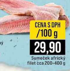 Sumeček africký filet cca 200-400 g 100g