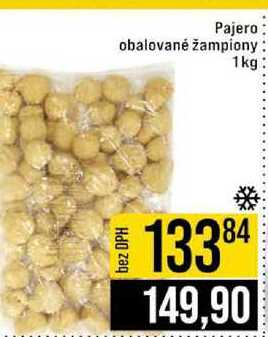 Pajero obalované žampiony 1 kg