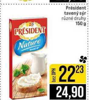 Président tavený sýr různé druhy 150 g