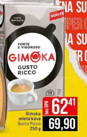 Gimoka mletá káva Gusto Ricco 250 g