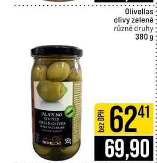 Olivellas olivy zelené různé druhy 380 g