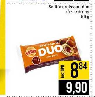 Sedita croissant duo různé druhy 50g