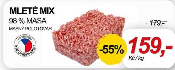 MLETÉ MIX 98% MASA MASNÝ POLOTOVAR, 1 kg