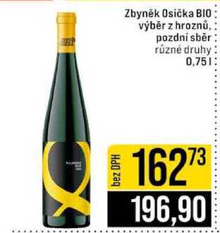 Zbyněk Osička BIO výběr z hroznů, pozdní sběr různé druhy 0,75l