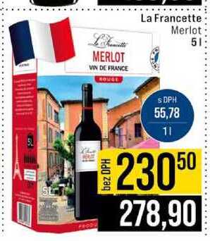 La Francette Merlot 5l