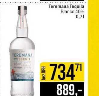Teremana Tequila Blanco 40% 0,7l
