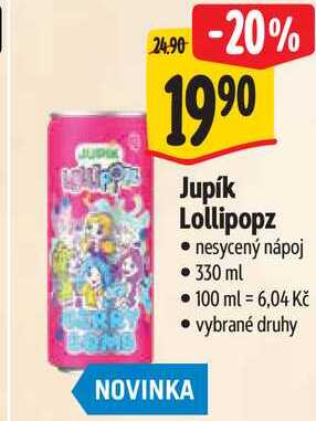 Jupík Lollipopz, 330 ml