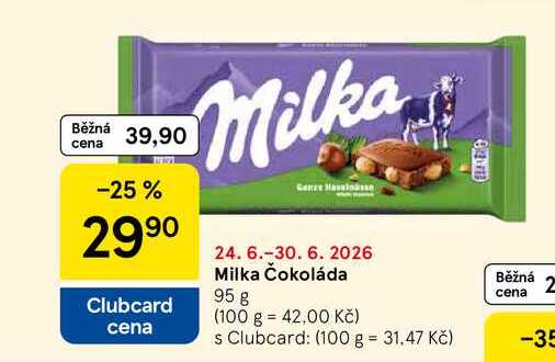 Milka Čokoláda, 95 g