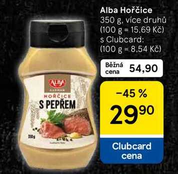 Alba Hořčice, 350 g, více druhů