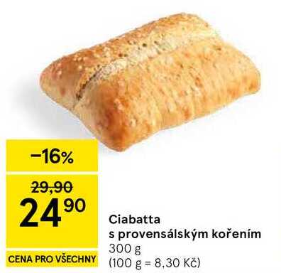 Ciabatta s provensálským kořením, 300 g
