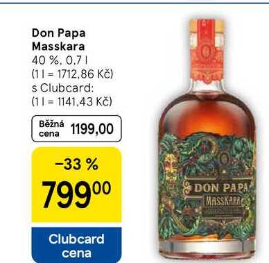 Don Papa Masskara 40 %, 0.7 l