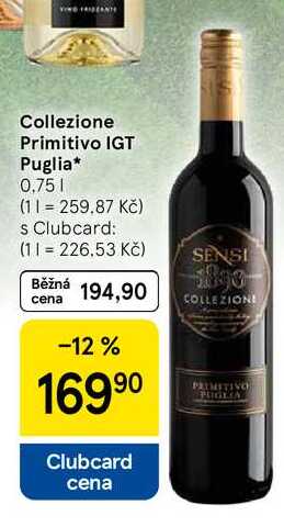 Collezione Primitivo IGT Puglia, 0.75 l