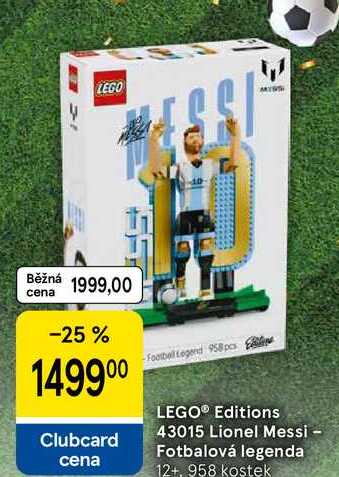 LEGO® Editions 43015 Lionel Messi - Fotbalová legenda 12+, 958 kostek