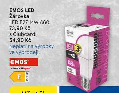 EMOS LED Žárovka LED E27 14W A60