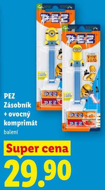 PEZ Zásobník + ovocný komprimát