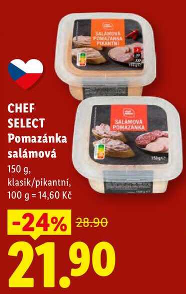 CHEF SELECT Pomazánka salámová, 150 g