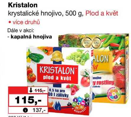 Kristalon krystalické hnojivo, 500 g