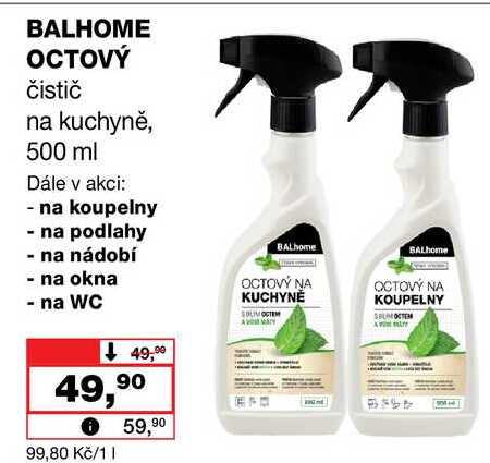 BALHOME OCTOVÝ čistič na kuchyně, 500 ml