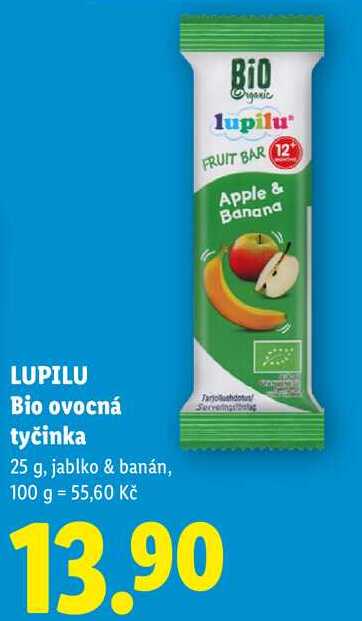 LUPILU Bio ovocná tyčinka, 25 g 