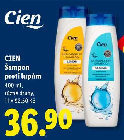 CIEN Šampon proti lupům, 400 ml