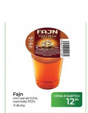 Fajn mini panak 0,04L tuzemský 37,5%  