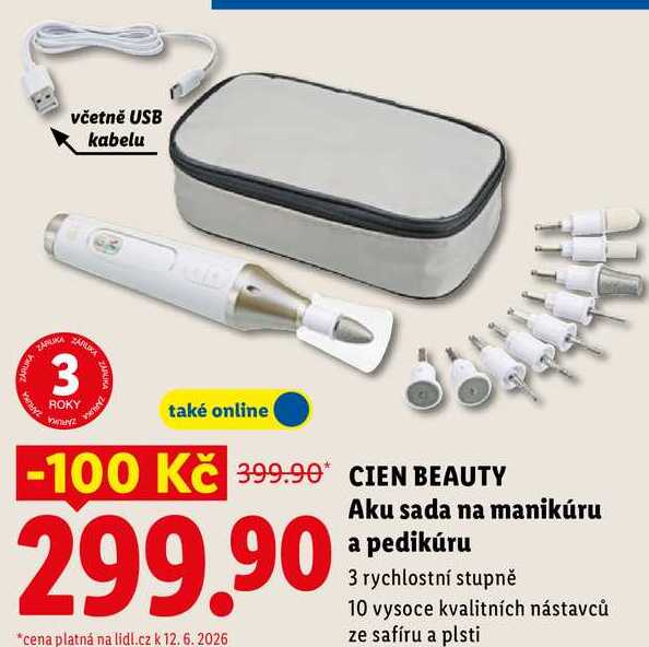 CIEN BEAUTY Aku sada na manikúru a pedikúru