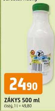 ZÁKYS 500 ml čistý