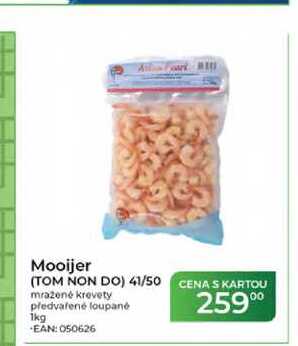 Mooijer (TOM NON DO) 41/50 mrazené krevety předvařené loupané 1kg 