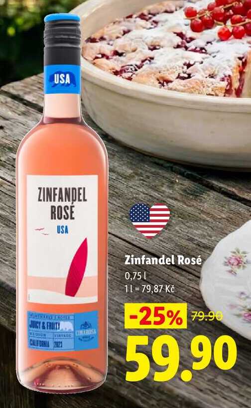 Zinfandel Rosé, 0,75 l