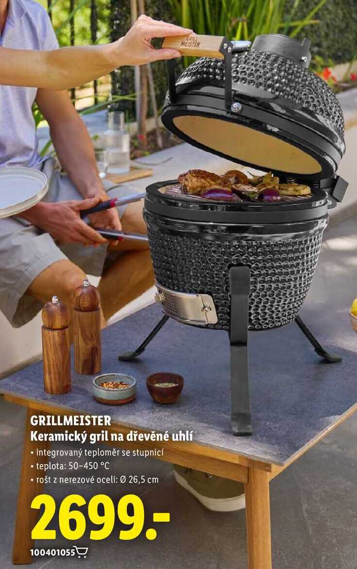 CRILL MEISTER GRILLMEISTER Keramický gril na dřevěné uhlí 