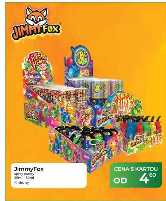 JimmyFox spray candy 25ml - 50ml 