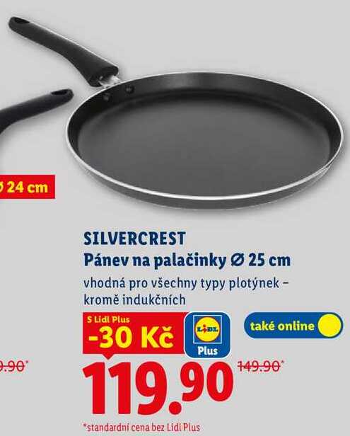 SILVERCREST Pánev na palačinky Ø 25 cm