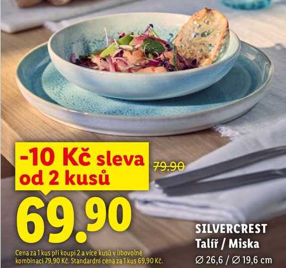 SILVERCREST Talíř / Miska 26,6/019,6 cm