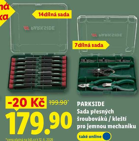 PARKSIDE Sada přesných šroubováků / kleští pro jemnou mechaniku 