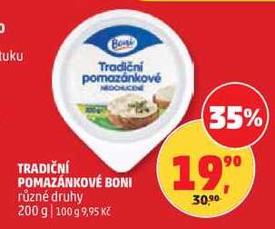 TRADIČNÍ POMAZÁNKOVÉ BONI různé druhy, 200 g  