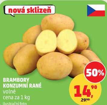 BRAMBORY KONZUMNÍ RANÉ, 1 kg