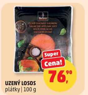 UZENÝ LOSOS plátky, 100 g