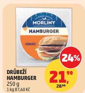 DRŮBEŽÍ HAMBURGER, 250 g 