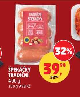 ŠPEKÁČKY TRADIČNÍ, 400 g