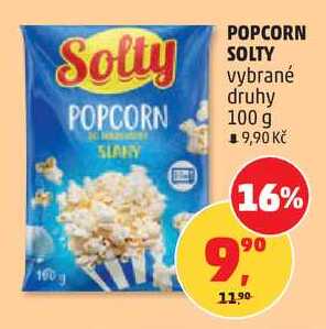 POPCORN SOLTY vybrané druhy, 100 g
