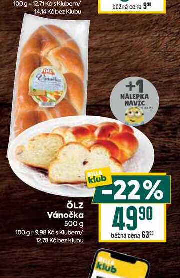 ÖLZ Vánočka 500 g
