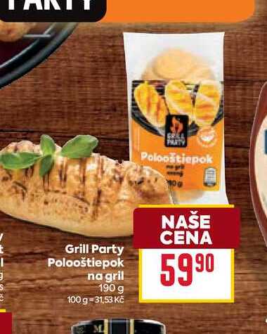 Grill Party Polooštiepok na gril 190 g