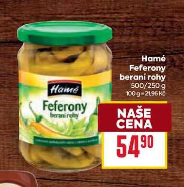 Hamé Feferony beraní rohy 500/250 g